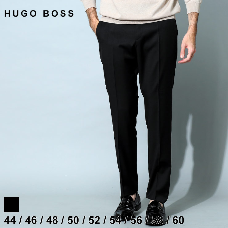 ヒューゴボス メンズ パンツ HUGO BOSS スラックス ボトムス ロングパンツ ノータック ウール 羊毛100％ HBHG10217449  ブランド