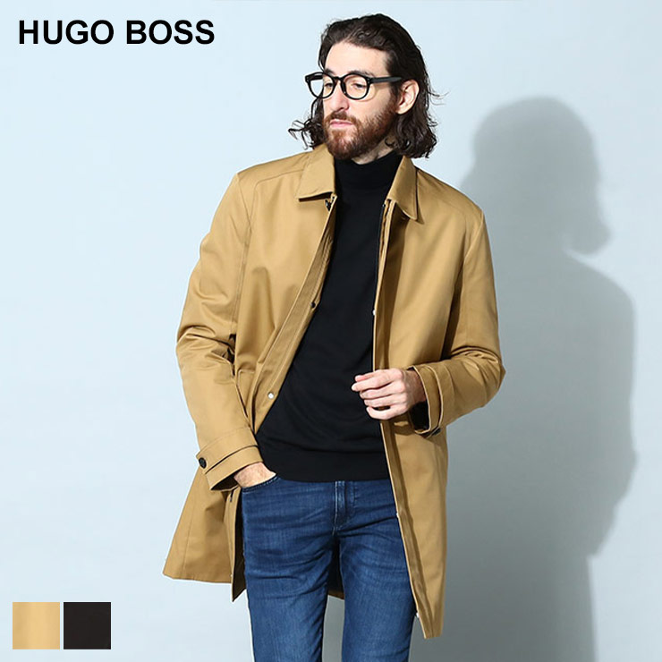 ヒューゴボス メンズ コート HUGO BOSS ボタン ジップ ステンカラー ビジネス フォーマル 中綿 コットン 綿  HBMAREC10238728 ブランド