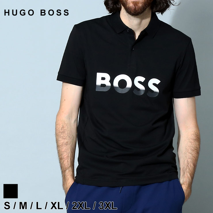 ヒューゴボス メンズ ポロシャツ HUGO BOSS トップス 半袖 シャツ ロゴ