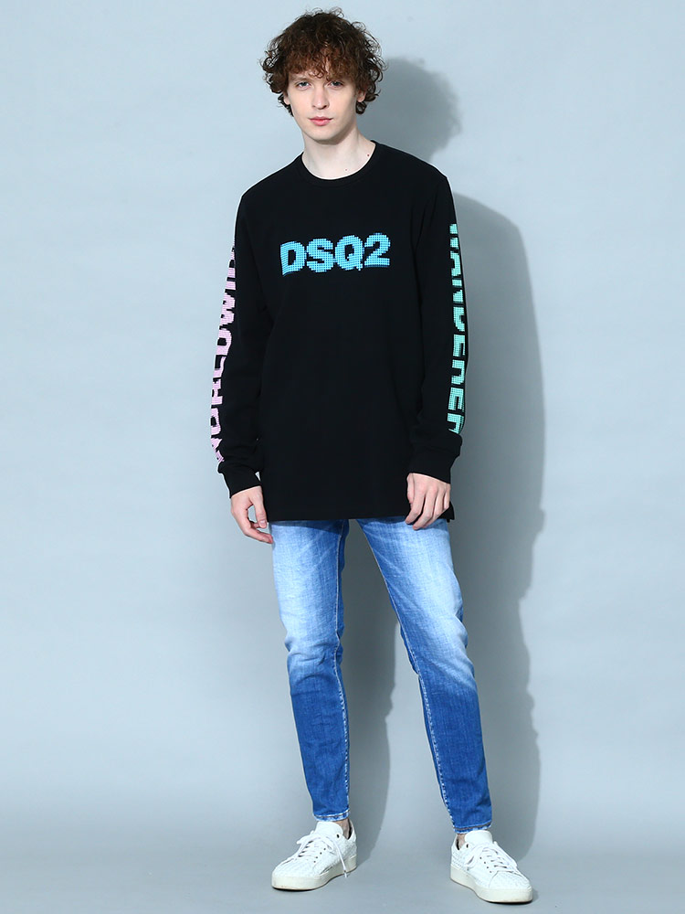 ディースクエアード メンズ Tシャツ 長袖 DSQUARED2 ブランド トップス