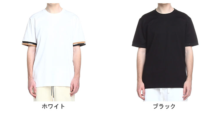 ヒューゴボス HUGO BOSS Tシャツ 半袖 メンズ カットソー ロゴ クルー