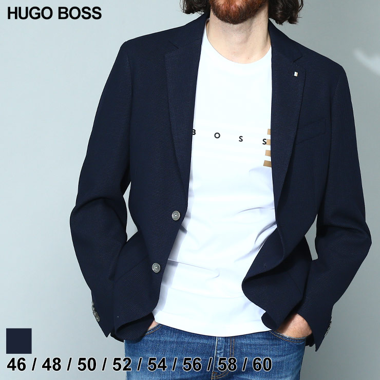 ヒューゴボス HUGO BOSS ジャケット テーラード ブレザー ストレッチ シングル SLIMFIT メンズ アウター フォーマル  大きいサイズあり HBHANRY10247042