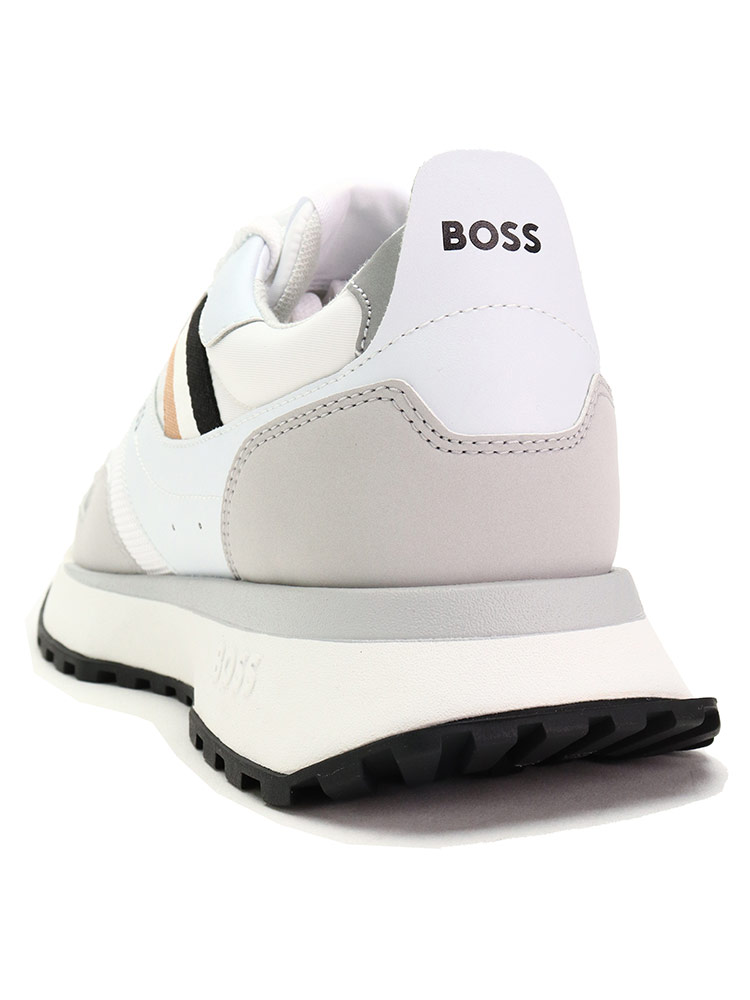 ヒューゴボス スニーカー HUGO BOSS メンズ ロゴ メッシュトゥ