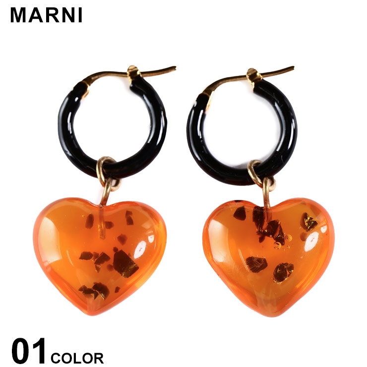 マルニ ピアス MARNI レディース アクセサリー ハートペンダント 