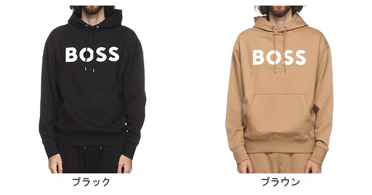 【HUGO BOSS】 ロゴ スタンドカラー スウェットフーディー HUGO BOSS ヒューゴボス パーカー メンズ フーディー スウェット