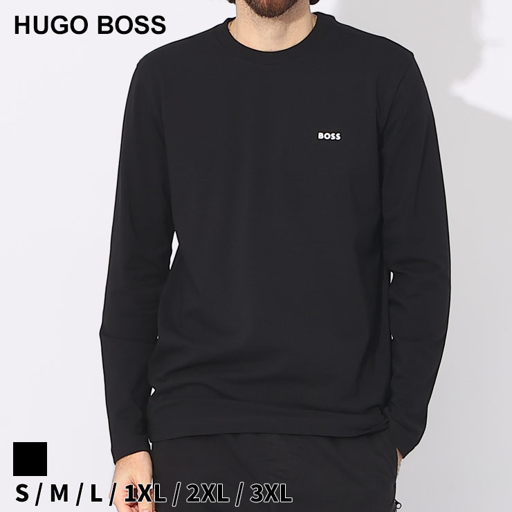 ヒューゴボス Tシャツ 長袖 HUGO BOSS メンズ ロンT ロゴ ブランド