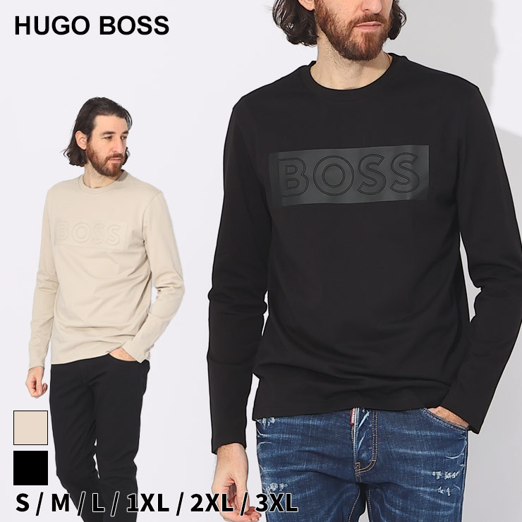 ヒューゴボス Tシャツ 長袖 HUGO BOSS メンズ ロンT BOXロゴ ブランド トップス HB50506345