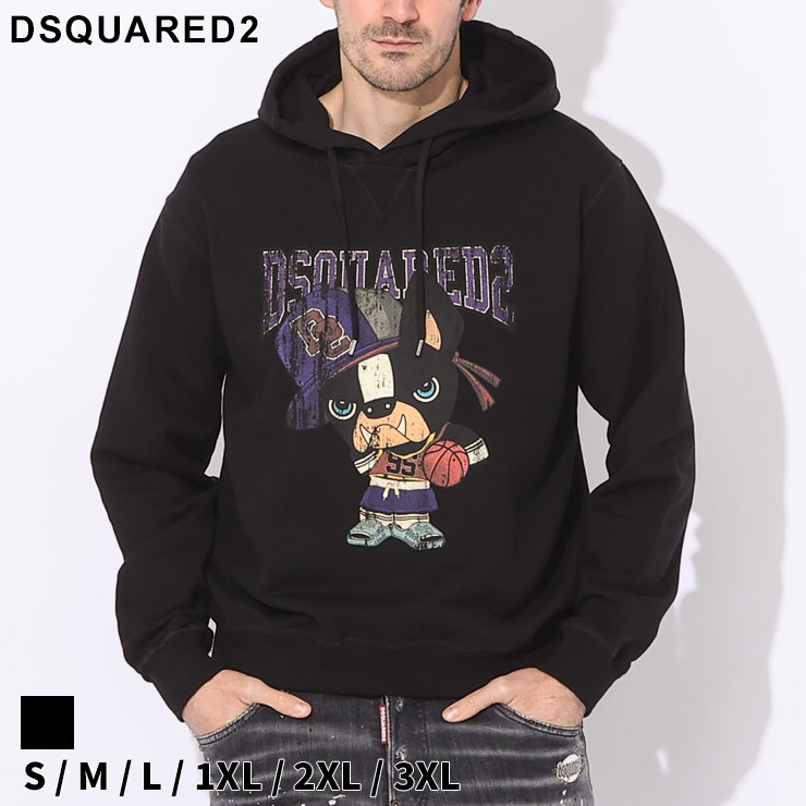 ディースクエアード パーカー DSQUARED2 メンズ DOGプリント