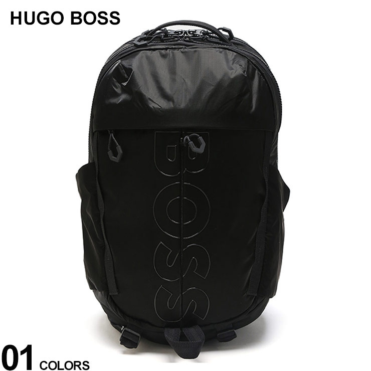 HUGO BOSS (ヒューゴボス) アウトラインロゴ コーティングベロア