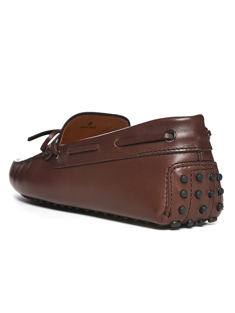 TOD’S トッズ ゴンミーニ レザー レッド サイズ7 ／26cm【未使用品】 Woman ブラック シティ ゴンミーニ レザー ドライビングシューズ
