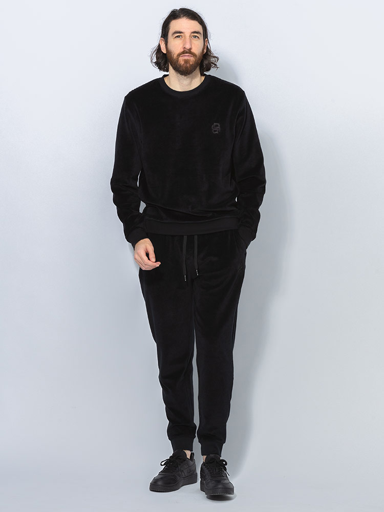 HUGO BOSS（ヒューゴ・ボス） セットアップ対応 ベロア ロゴ刺繍