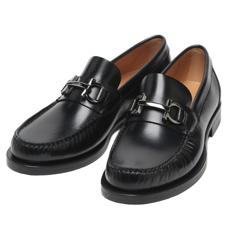 ト*シ様 サルヴァトーレ フェラガモ ガンチーニ ローファー 黒 レザー 8.5 FERRAGAMO（フェラガモ） サルヴァトーレフェラガモ Salvatore