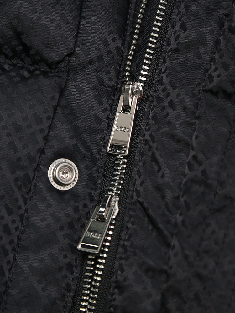 HUGO BOSS ヒューゴボス フード着脱 撥水 モノグラム柄 ダブル