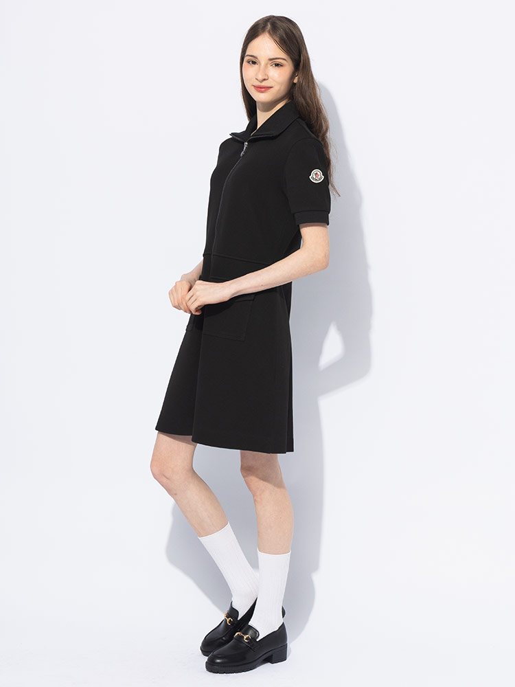 MONCLER（モンクレール） ジップ ポケット 半袖 ワンピース