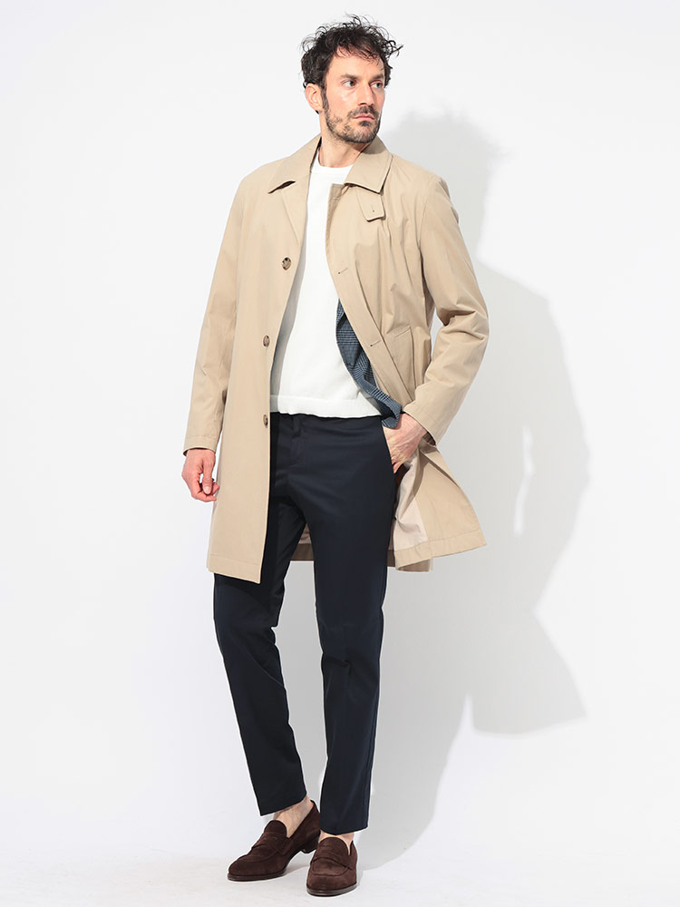 HUGO BOSS（ヒューゴ・ボス） ステンカラーコート メンズ コットン