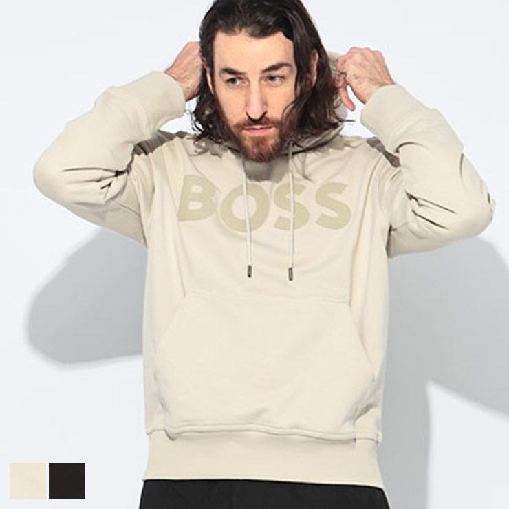 HUGO BOSS（ヒューゴ・ボス） パーカー メンズ ラージロゴ リラックス