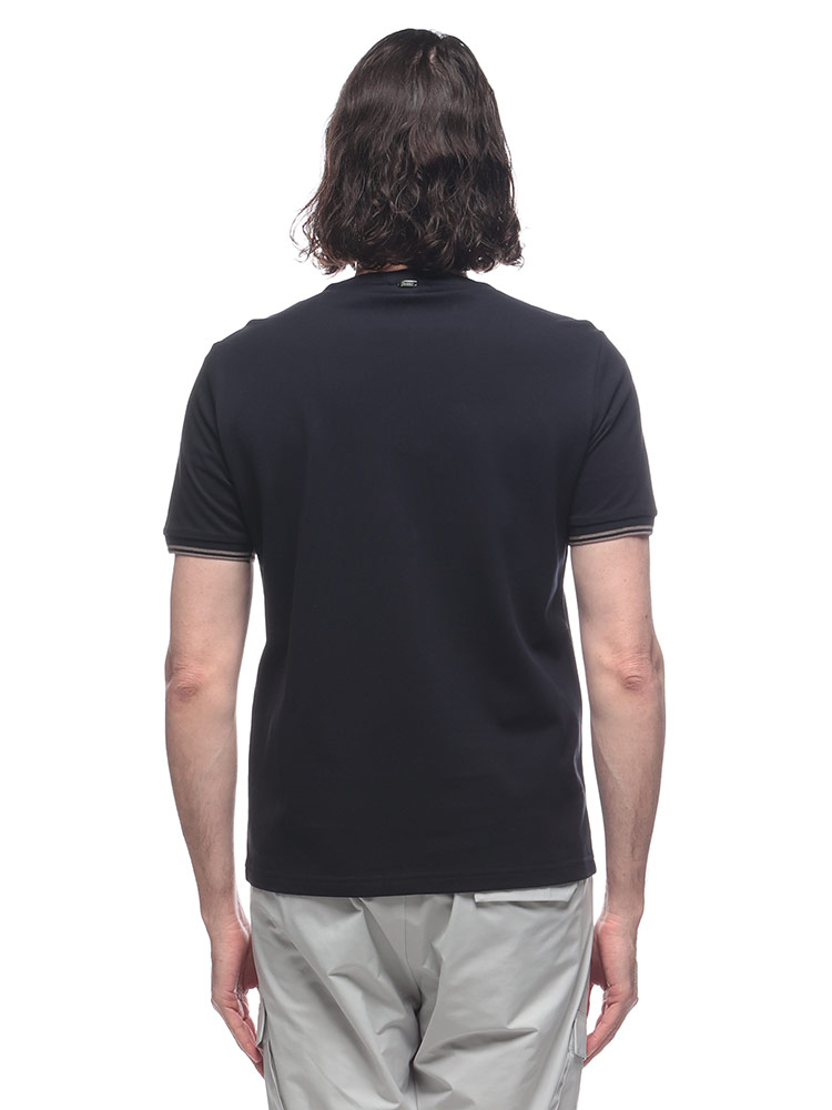 HERNO（ヘルノ） 半袖 Tシャツ メンズ 鹿の子 ワンポイント