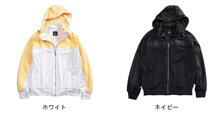 pf HUGO BOSS ヒューゴボス　ドライバーズニット　トラックジャケ BOSS Hugo Shepherd Zip Up Navy Track Top, Darkblue, Large