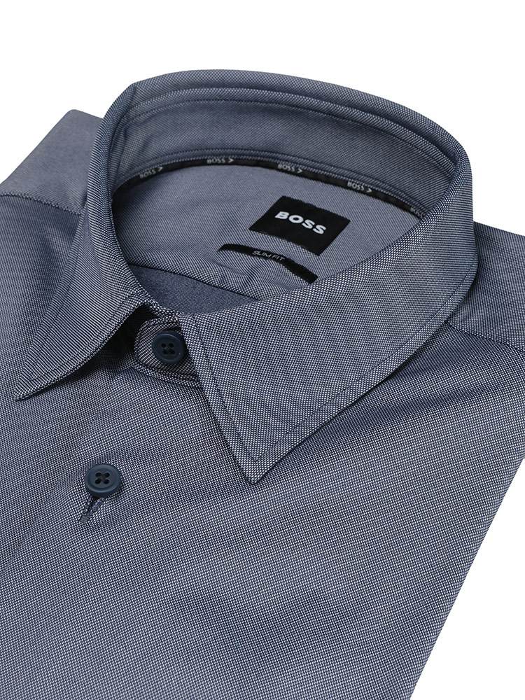 HUGO BOSS（ヒューゴ・ボス） シャツ 無地 長袖 ドレスシャツ SLIMFIT