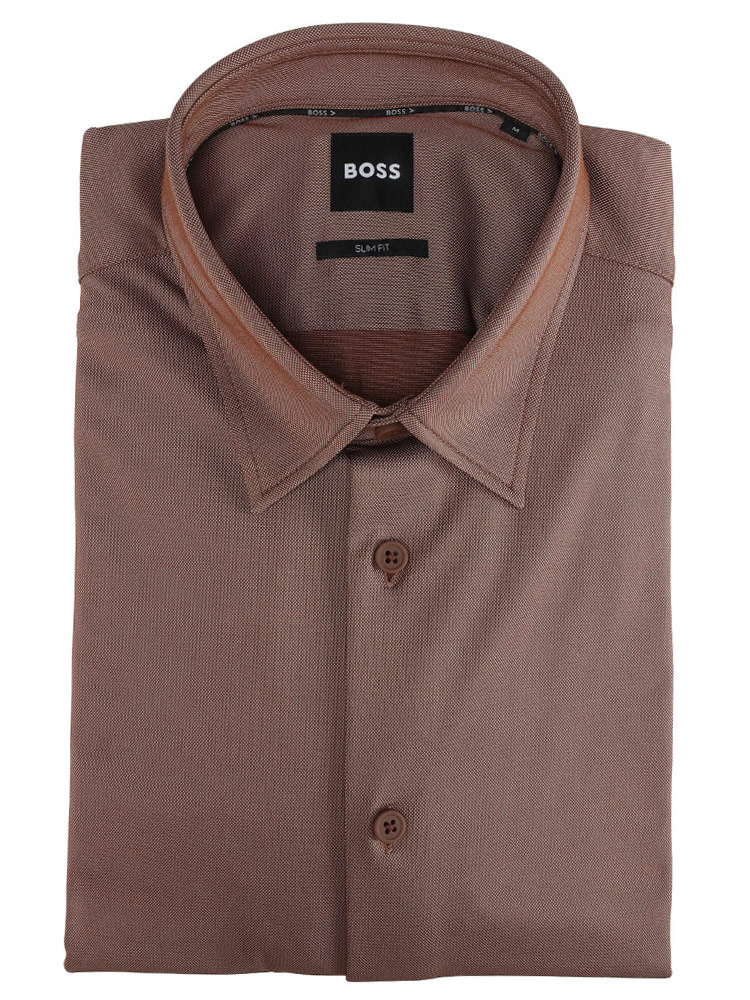 HUGO BOSS（ヒューゴ・ボス） シャツ 無地 長袖 ドレスシャツ SLIMFIT