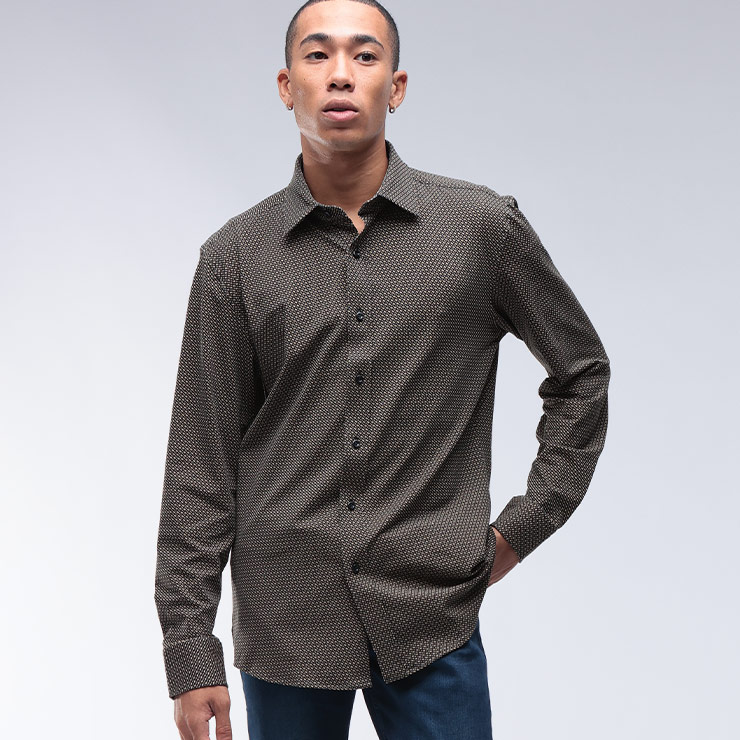 HUGO BOSS（ヒューゴ・ボス） スリムフィット モノグラムプリント