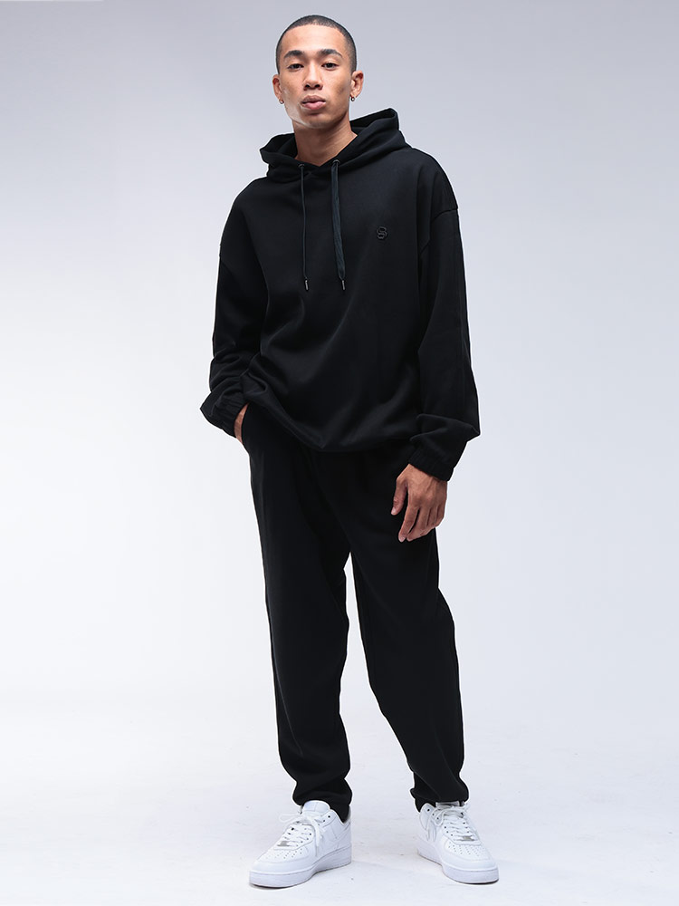 【極美品】ヒューゴボス BOSS ドローストリングイージースラックス 44 HUGO BOSS ヒューゴボス DBモノグラム刺繍 ドローストリング