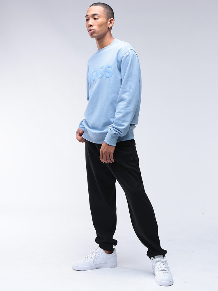 HUGO BOSS（ヒューゴ・ボス） メンズ ラバーロゴプリント クルーネック