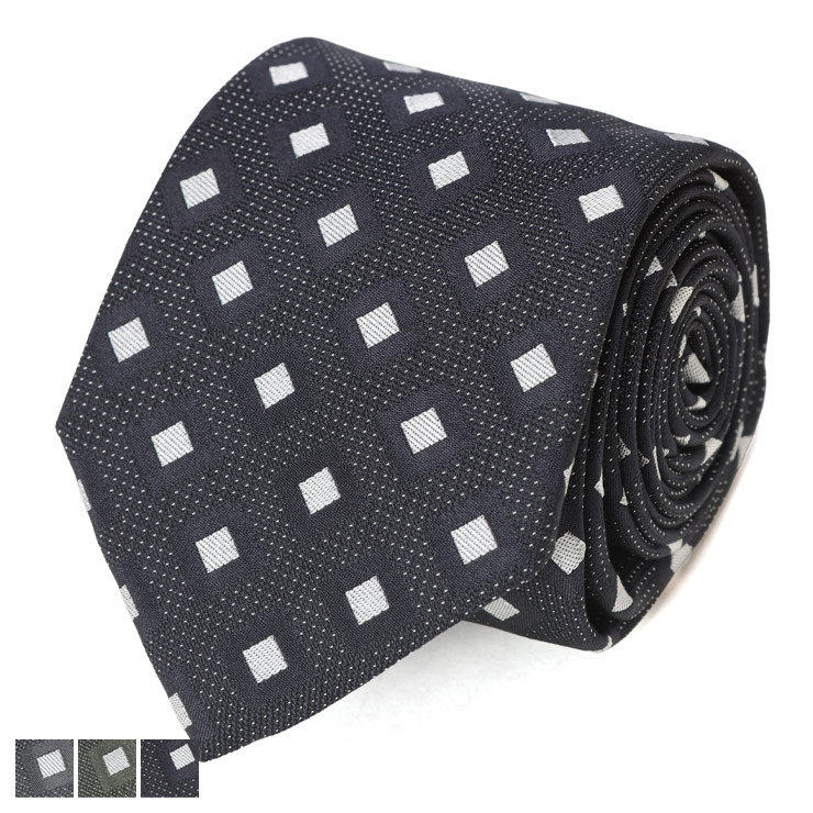 HUGO BOSS（ヒューゴ・ボス） ネクタイ メンズ シルク混 ダイヤ柄