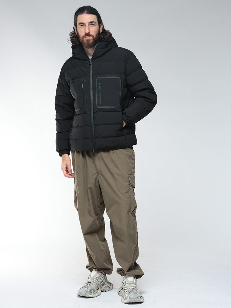 HERNO ヘルノ ダウンブルゾン アウター メンズ フーデット フルジップ