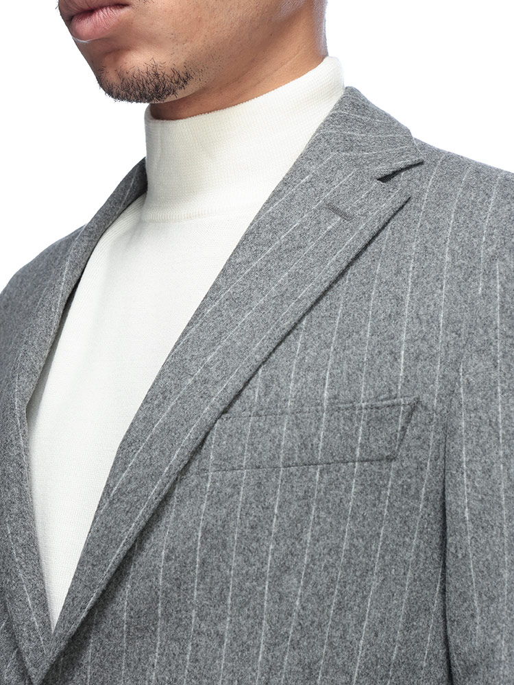 希少/XL✨ヒューゴボス スーツ ダブルブレスト ストライプ スーパー100's HUGO BOSS（ヒューゴ・ボス） スーツ メンズ フランネルストライプ 2つ