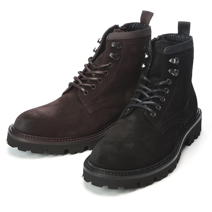 HUGO BOSS（ヒューゴ・ボス） ブーツ メンズ スエード レザー レース