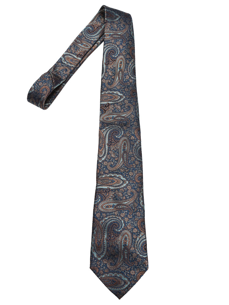 ETRO（エトロ） ネクタイ メンズ シルク100％ ペイズリー柄 ネクタイ