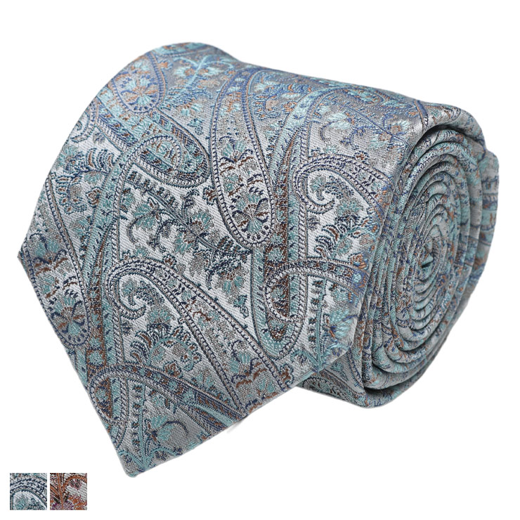 ETRO（エトロ） ネクタイ メンズ シルク100％ ペイズリー柄 ネクタイ