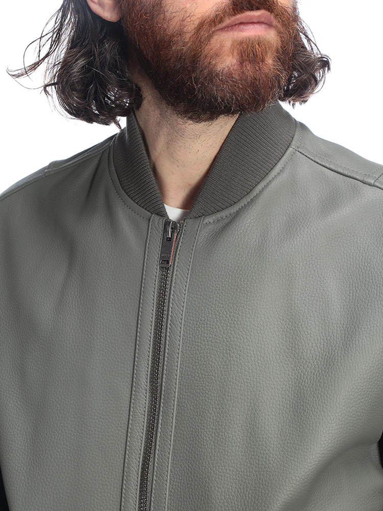 ヒューゴボス　HUGO BOSS ブルゾン HUGO BOSS（ヒューゴ・ボス） メンズ ブルゾン レザー フルジップ