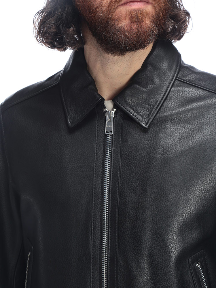 HUGO BOSS（ヒューゴ・ボス） メンズ ジャケット レザー フルジップ