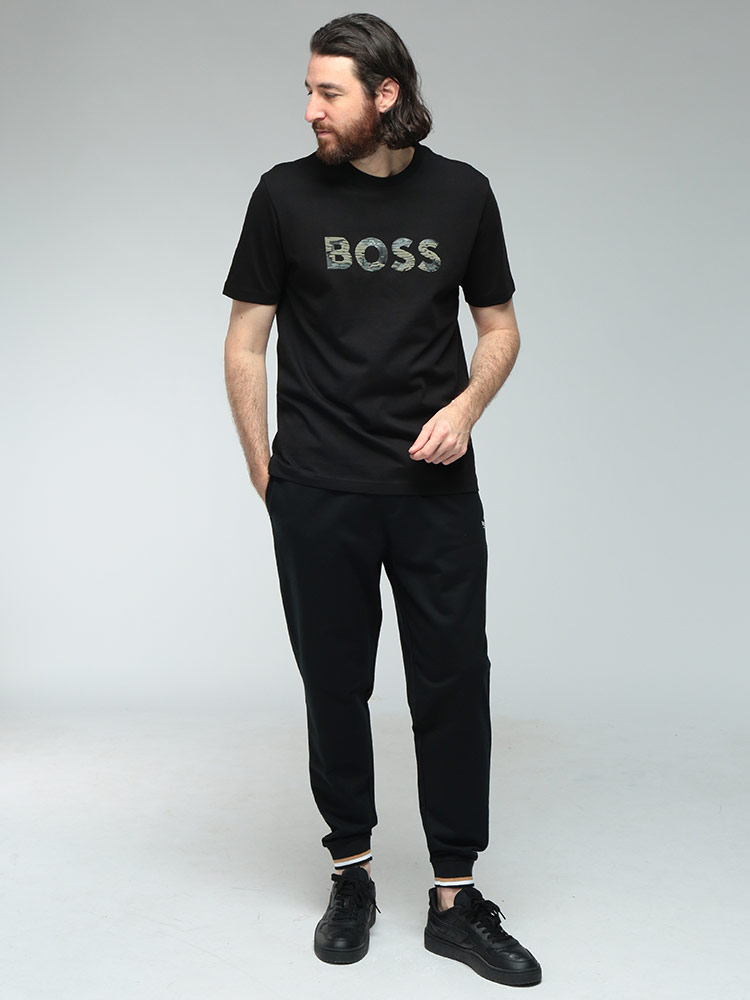 HUGO BOSS（ヒューゴ・ボス） メンズ Tシャツ 半袖 ロゴ プリント