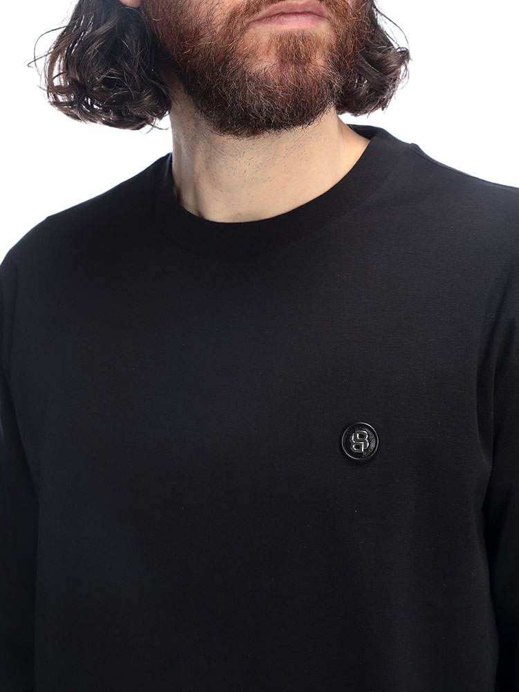 HUGO BOSS（ヒューゴ・ボス） メンズ Tシャツ 長袖 ロゴ ワンポイント