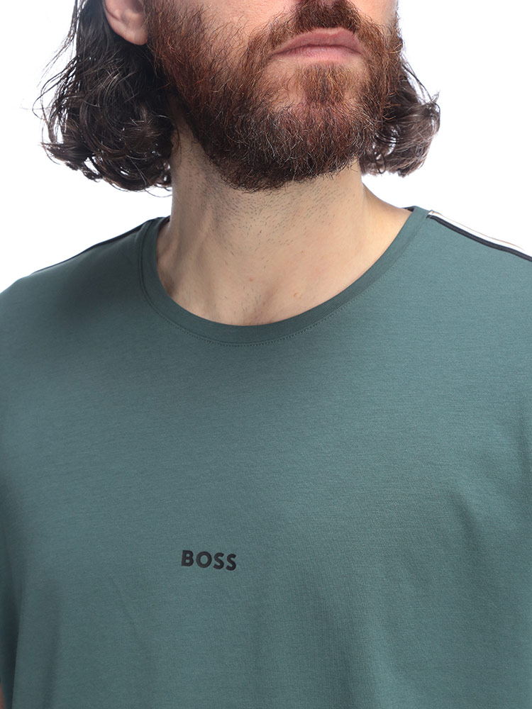 HUGO BOSS（ヒューゴ・ボス） メンズ Tシャツ 半袖 ロゴ 肩ライン