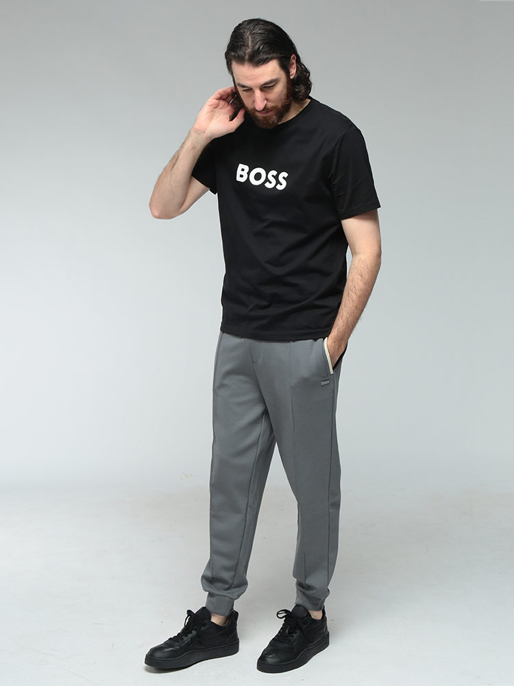 HUGO BOSS（ヒューゴ・ボス） メンズ パンツ ロゴ プレート トリム
