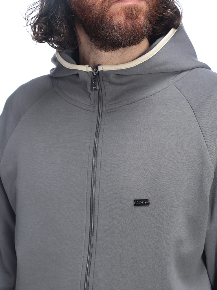 HUGO BOSS（ヒューゴ・ボス） メンズ パーカー 長袖 ロゴ プレート