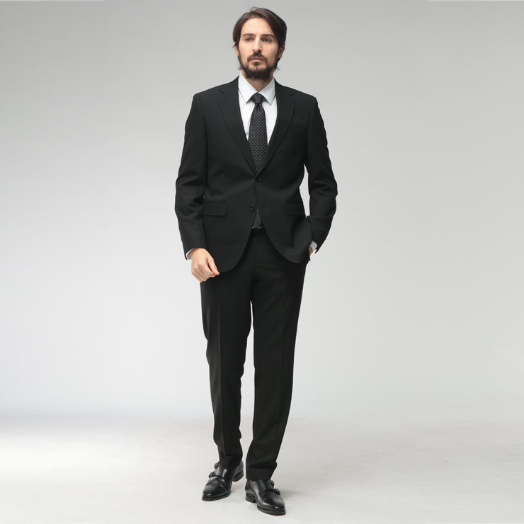 HUGO BOSS ヒューゴボス スーツ上下 HUGO BOSS（ヒューゴ・ボス） メンズ スーツ ストレッチ 無地 シングル