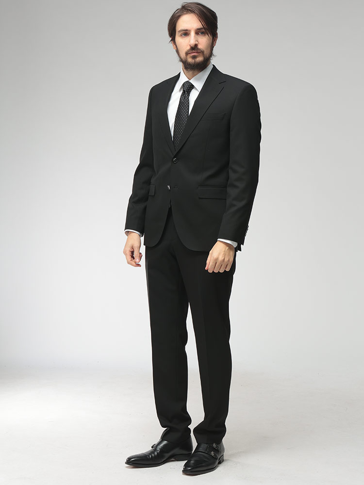 HUGO ヒューゴボス ブラック フォーマルベスト L/XL 極美品 HUGO BOSS（ヒューゴ・ボス） メンズ スーツ ストレッチ 無地 シングル