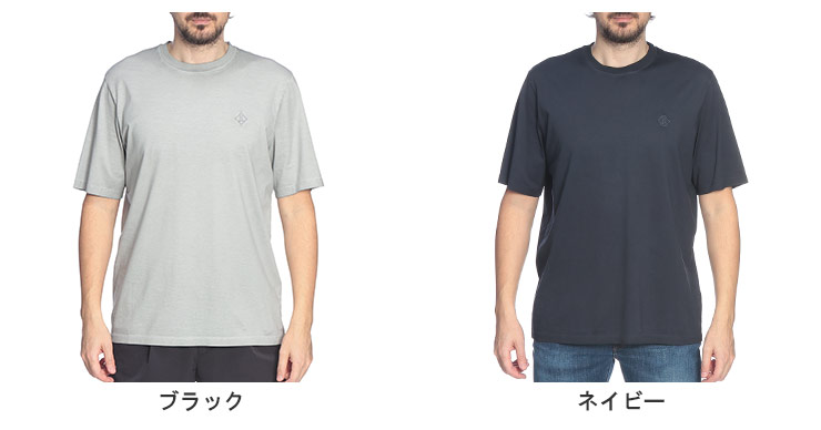 HERNO（ヘルノ） メンズ Tシャツ 半袖 胸ロゴ クルーネック カットソー