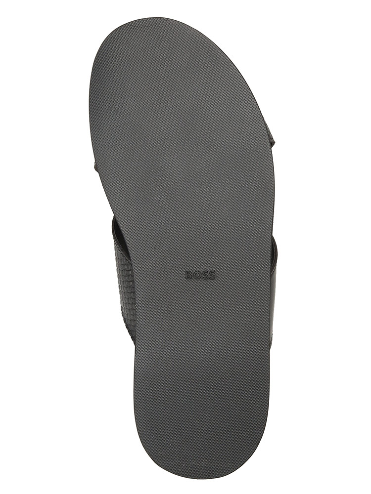 HUGO BOSS（ヒューゴ・ボス） メンズ サンダル 合成皮革 スライド