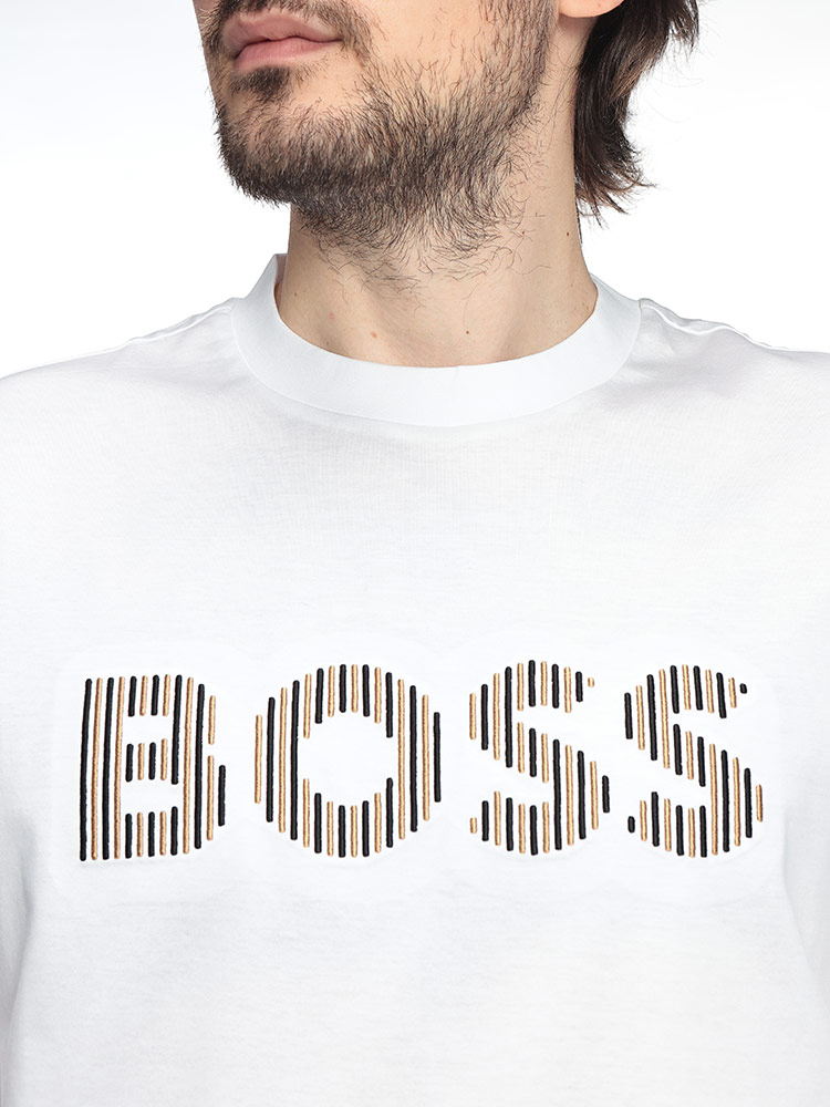 HUGO BOSS（ヒューゴ・ボス） メンズ Tシャツ 半袖 HB50560466ロゴ刺繍