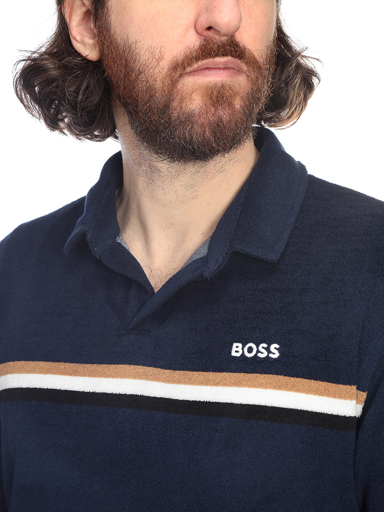 HUGO BOSS（ヒューゴ・ボス） メンズ ポロシャツ 半袖 パイルポロ