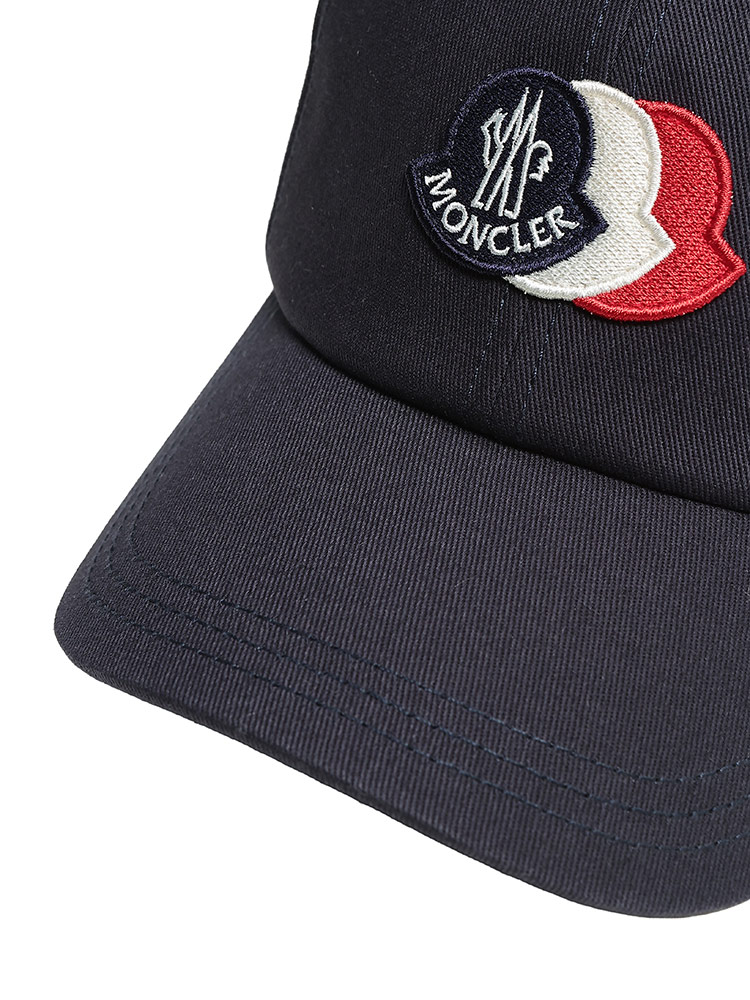 MONCLER（モンクレール） メンズ キャップ コットン 3連ロゴワッペン