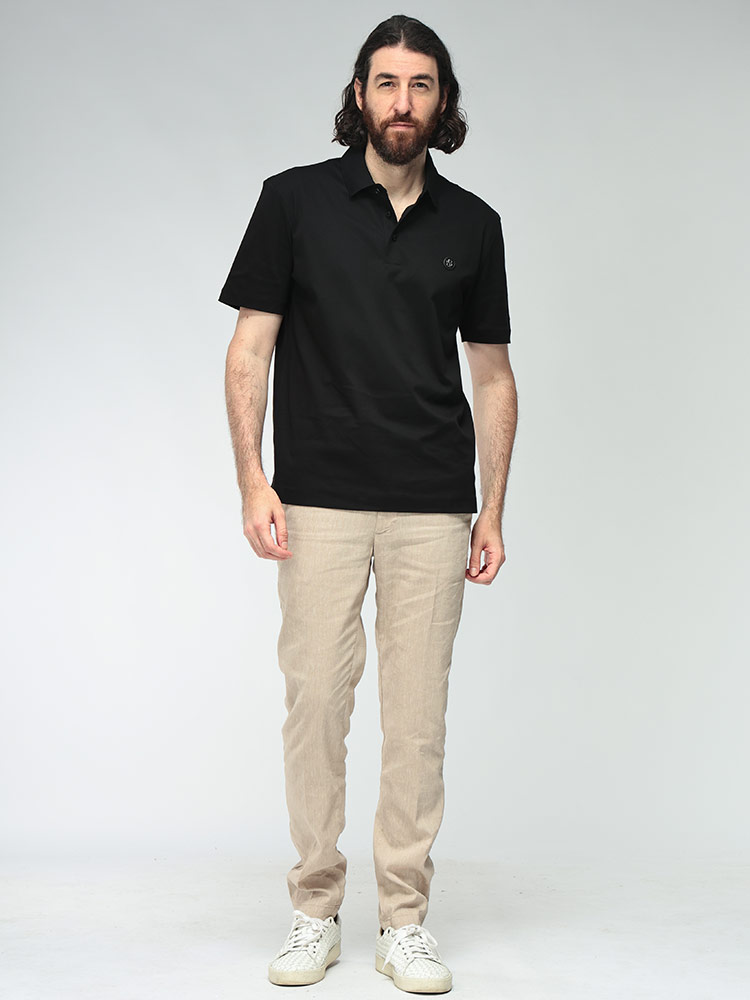 ヒューゴボス メンズ ジョガーパンツ HUGO BOSS ストレッチリネン