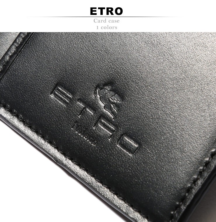 エトロ ETRO パスケース コーティング レザー ペイズリー カードケース