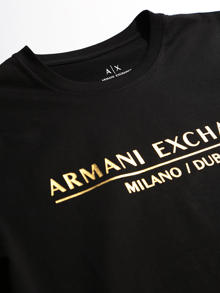 アルマーニエクスチェンジ メンズ Tシャツ ARMANI EXCHANGE 箔ロゴ